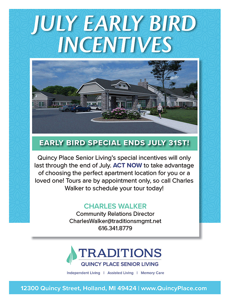 JULY EARLY BIRD INCENTIVES
