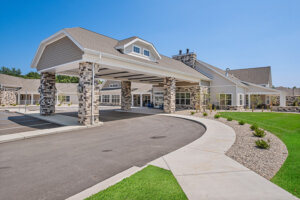 Overview of Quincy Place Senior Living entrance